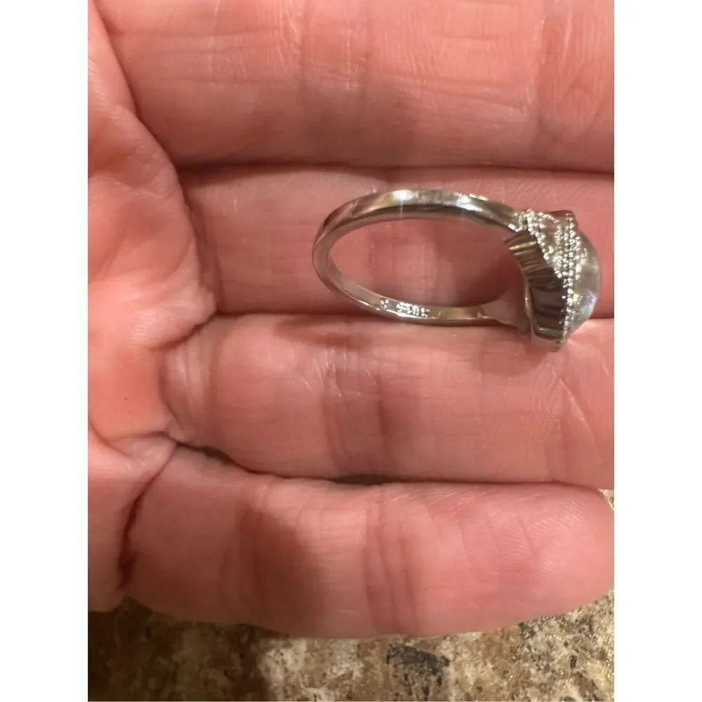 New 925 silver ring colorful stone size 6 woman’s